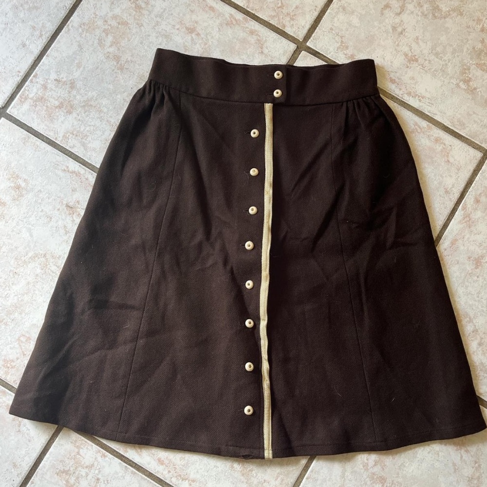 Vintage 50s brown skirt